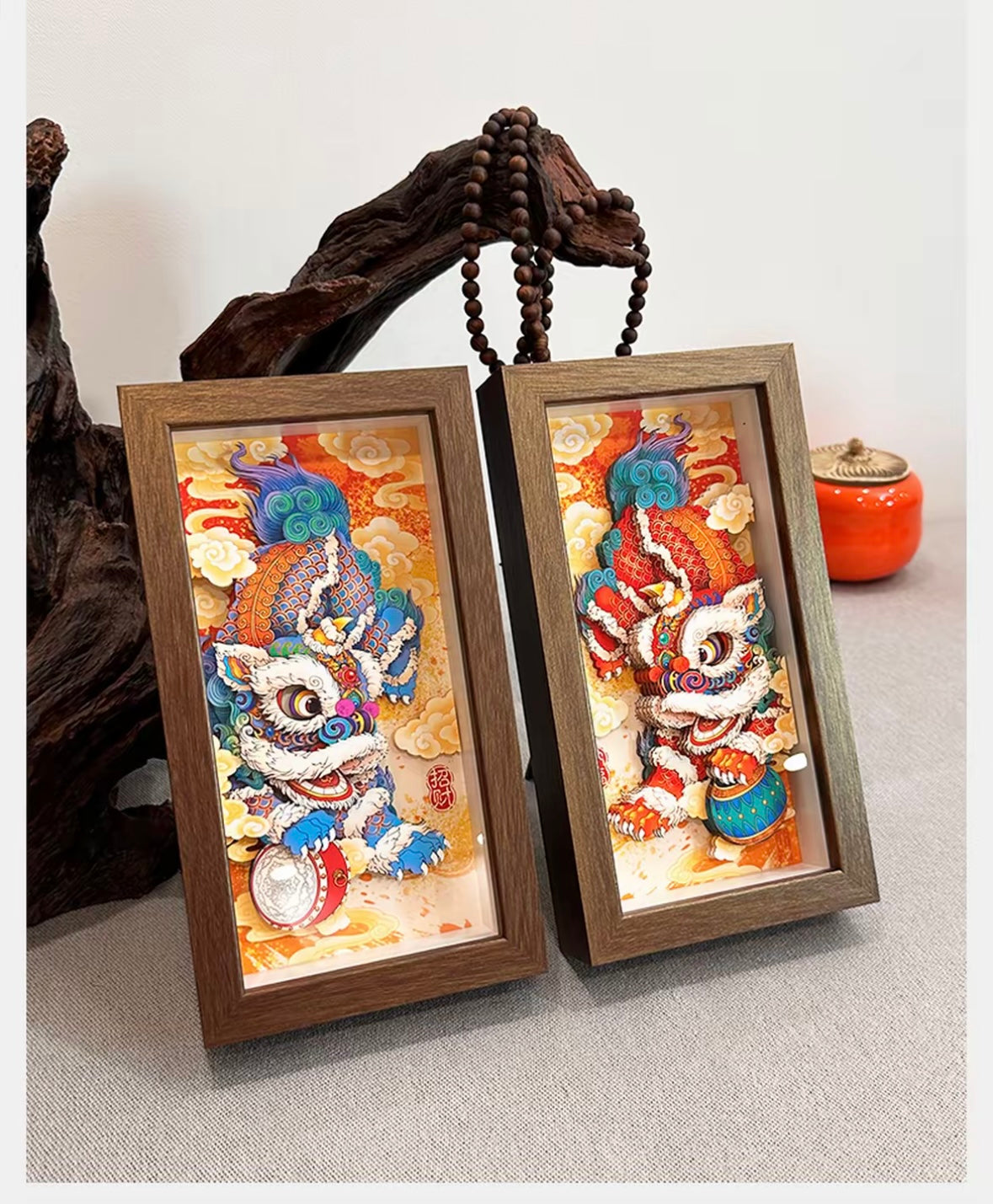 Chinese Paper Cut Lion Dance