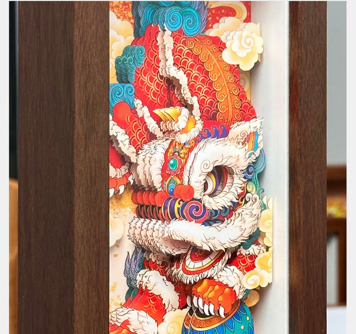 Chinese Paper Cut Lion Dance